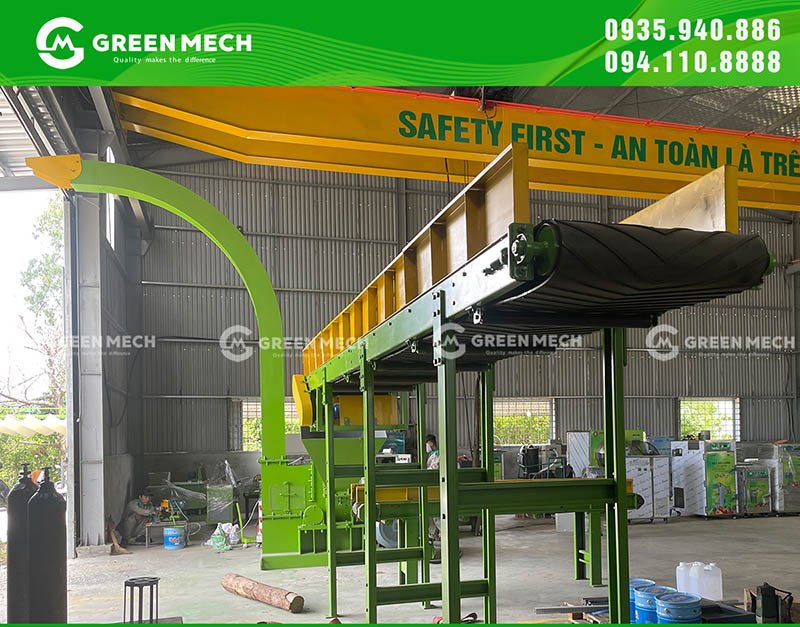 Lắp đặt máy băm gỗ 15 tấn tại Campuchia