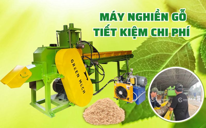 Máy nghiền gỗ tiết kiệm chi phí tối ưu hoá chi phí vận hành